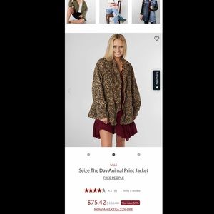 Seize The Day Animal Print Jacket